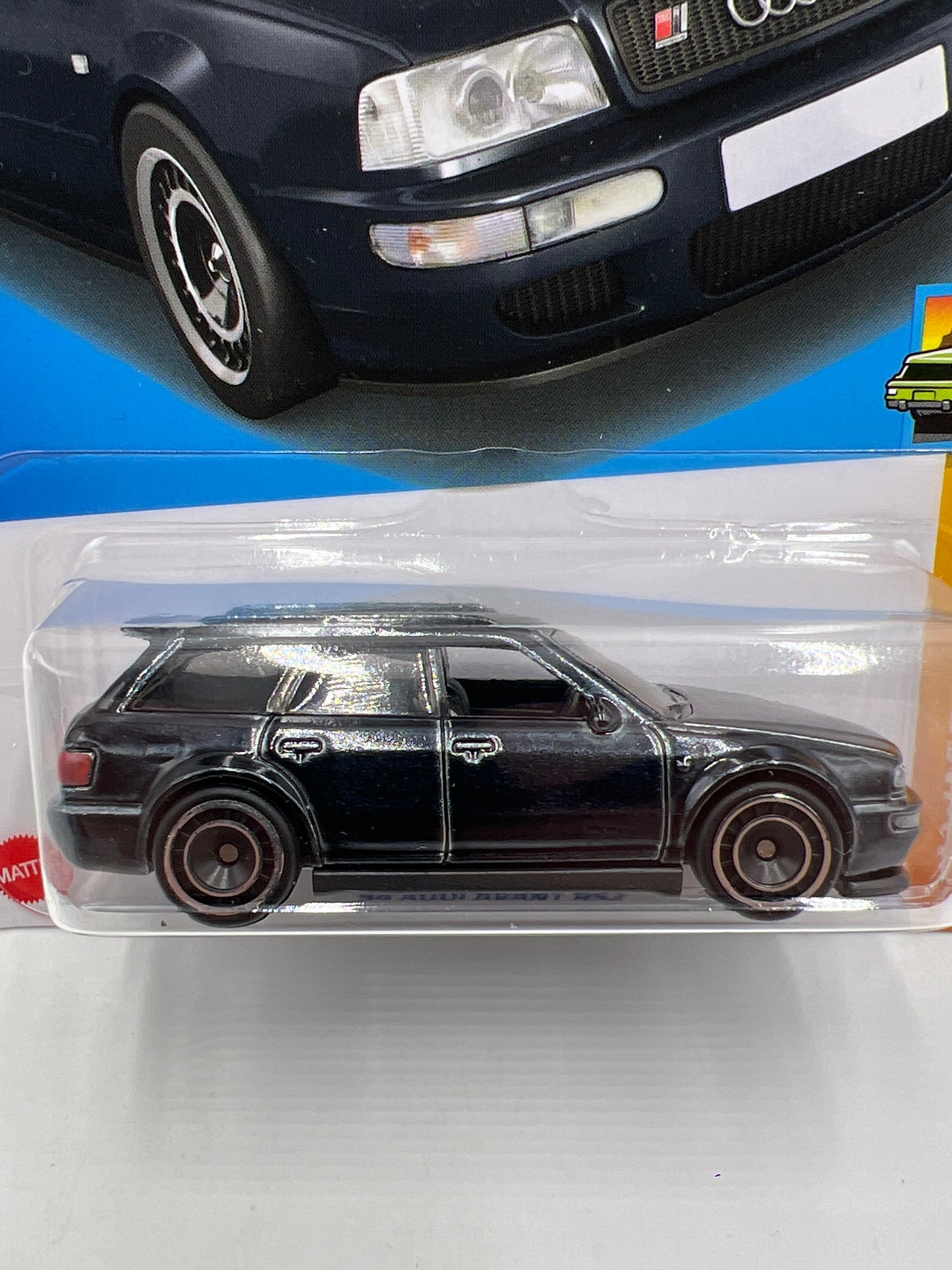 2022 Hot Wheels Super Treasure Hunt #228 94 Audi Avant RS2 Black W/Protector