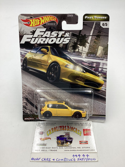 Hot wheels Fast and furious Fast Tuners #4 Honda Civic EG