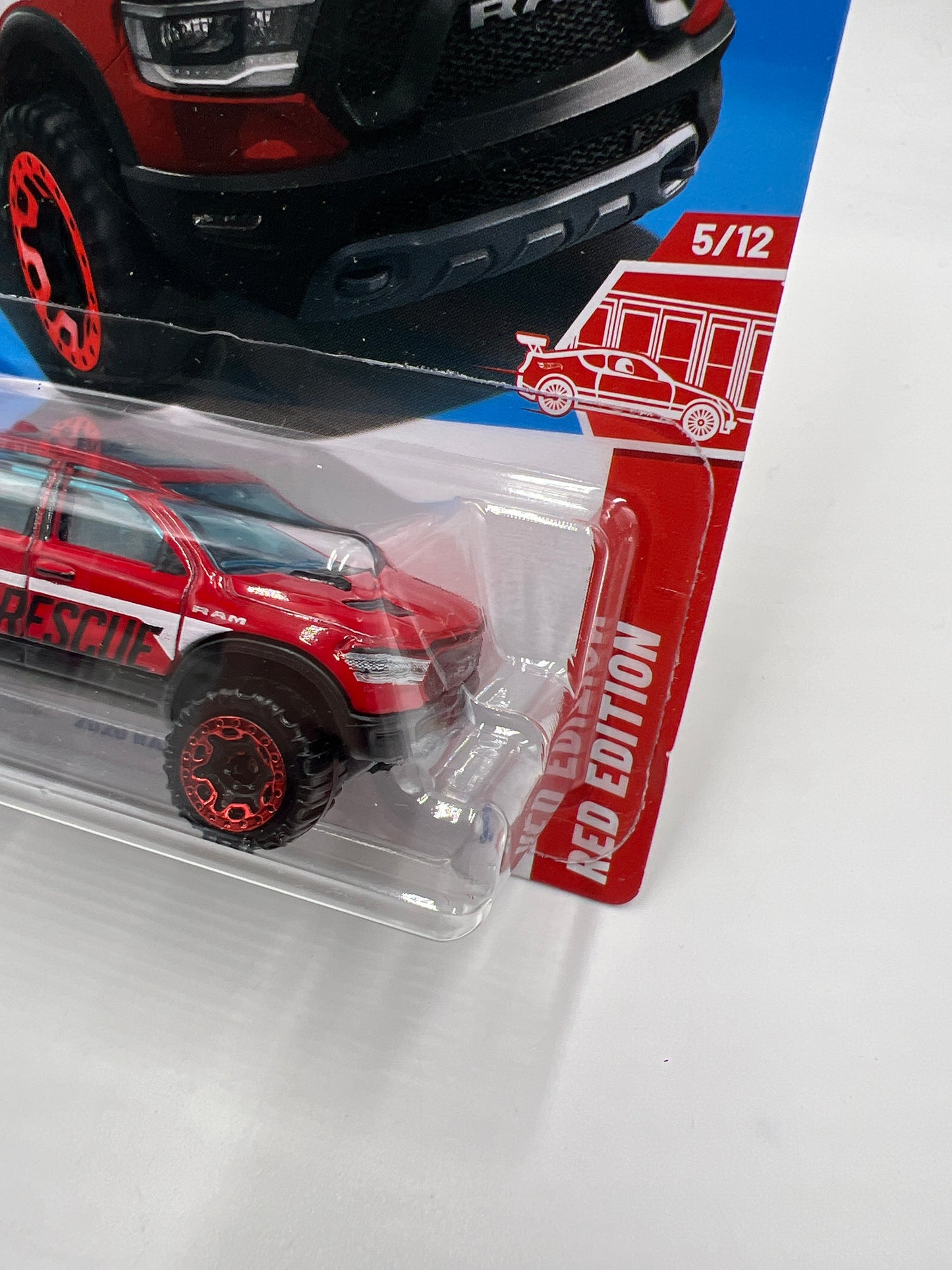 2025 Hot Wheels F Case Target Red Edition #39 2020 Ram 1500 Rebel Red 147H