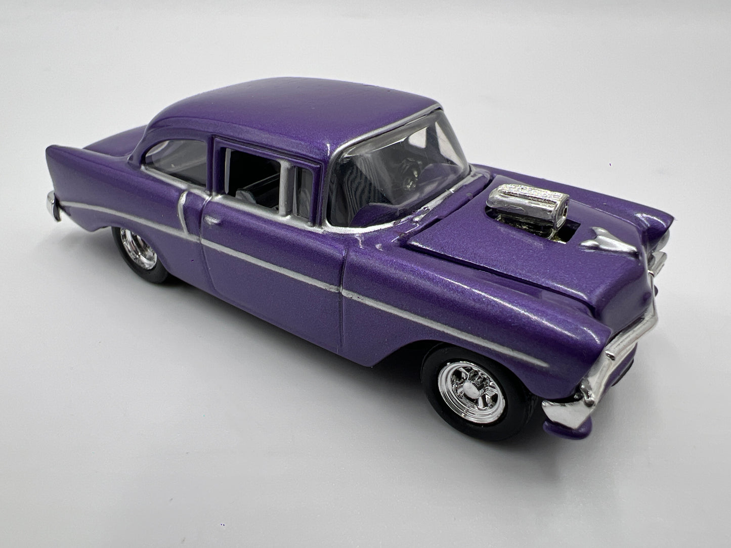 Hot Wheels Collectibles 1/64 Reggies Cars 1956 Chevy 210 Purple Loose