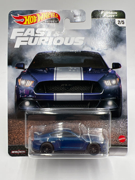 Hot Wheels Premium Fast & Furious Furious Fleet #2 Custom Mustang Blue 246O