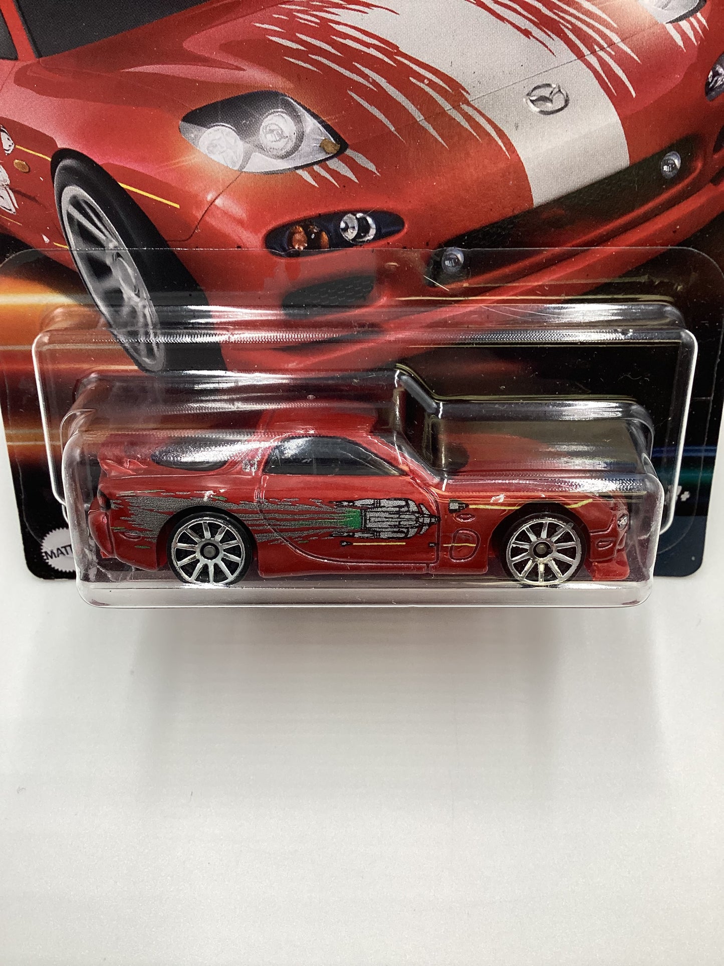 Hot wheels 2023 The Fast and furious #1 95 Mazda RX-7 Cracked Blister 70A