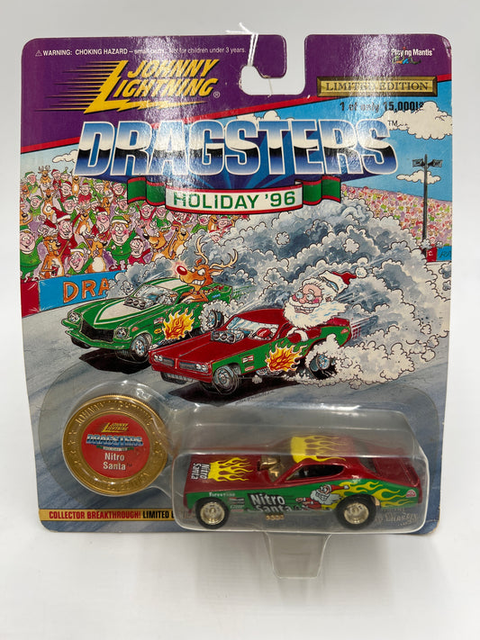 Johnny Lightning Dragsters Holiday 96 #11980 Nitro Santa Red 186C