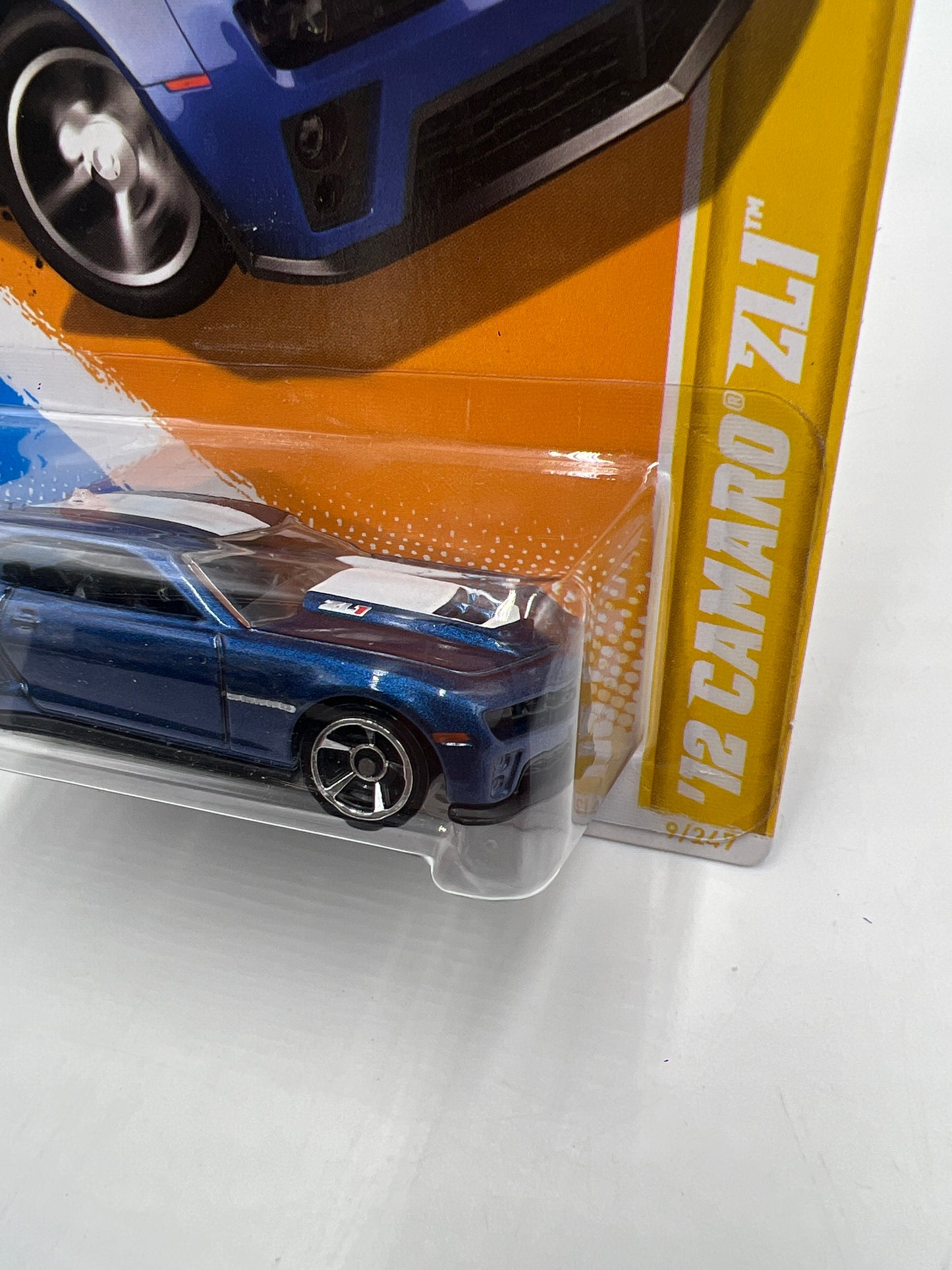 2012 Hot Wheels New Models #9 12 Camaro ZL1 Blue 3B