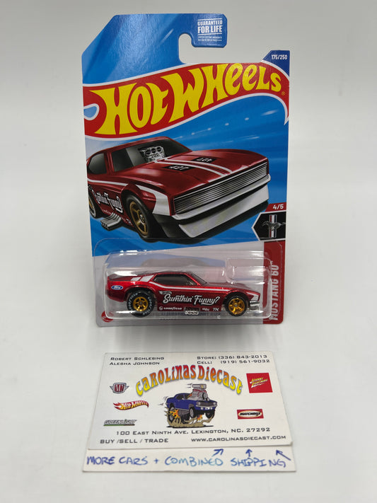 2025 Hot Wheels H Case Super Treasure Hunt #175 71 Mustang Funny Car Red W/Protector #2