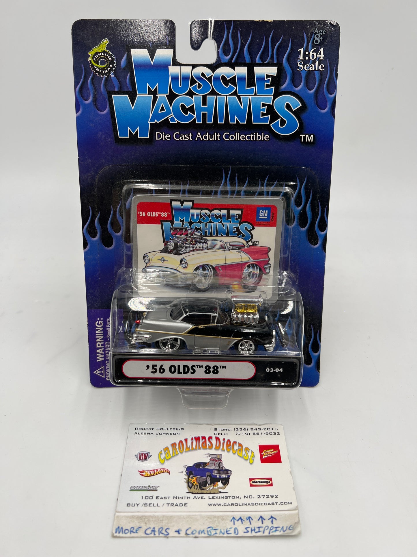 Muscle Machines 56 Olds 88 Black/Silver 03-04 222E