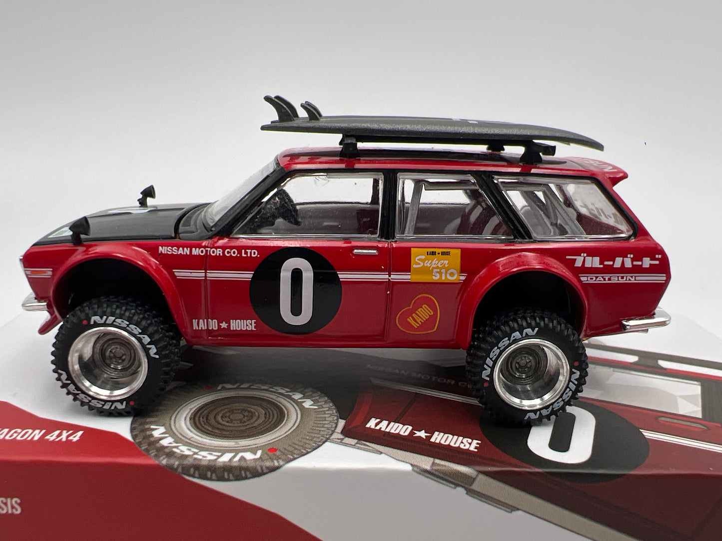 Mini GT x Kaido House #054 Datsun 510 Wagon 4x4 Red