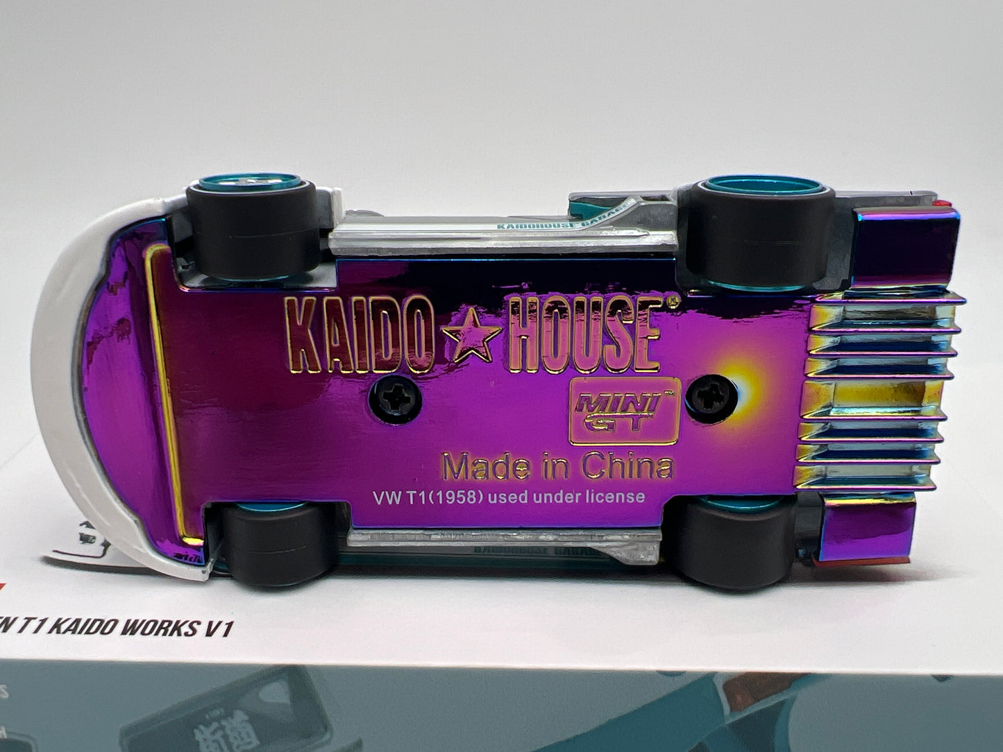Mini GT Kaido House #220 CHASE Volkswagen T1 Kaido Works V1 Turquoise