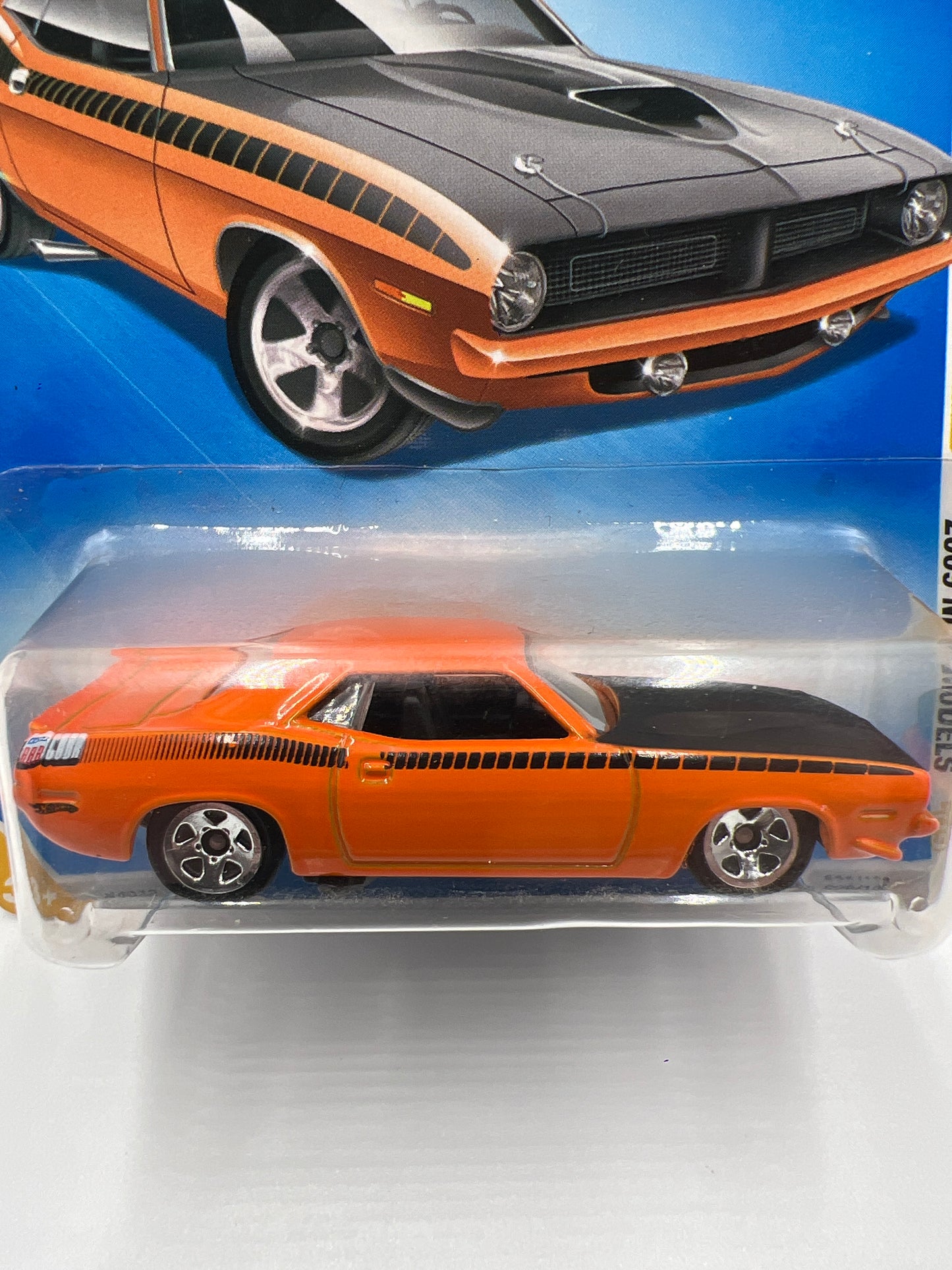 2009 Hot Wheels New Models #29 70 Plymouth AAR Cuda Orange 48F