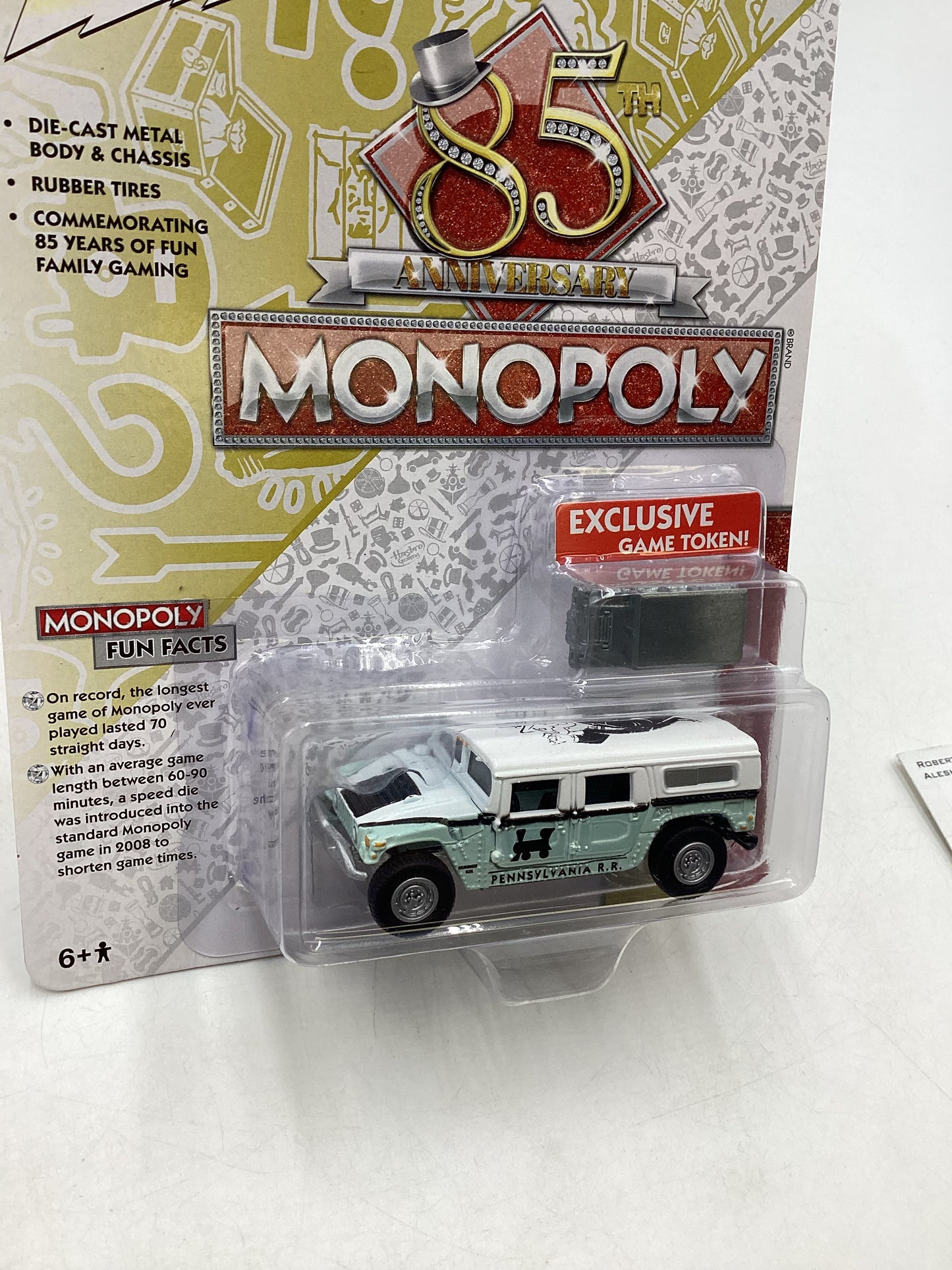 Johnny Lightning Monopoly 85th Anniversary 2004 Hummer H1 228E