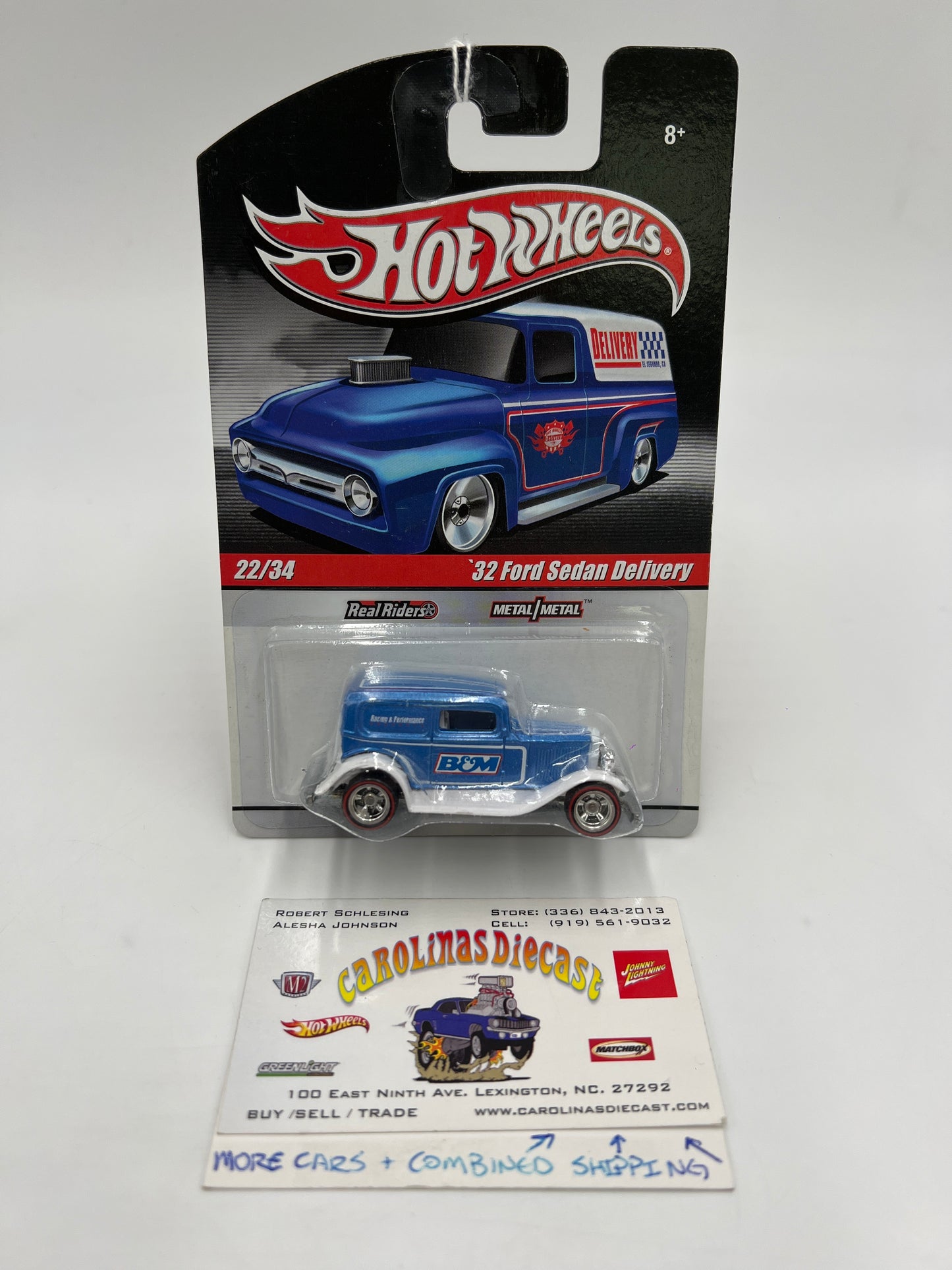 Hot Wheels Slick Rides #22 32 Ford Sedan Delivery B&M Blue 241H
