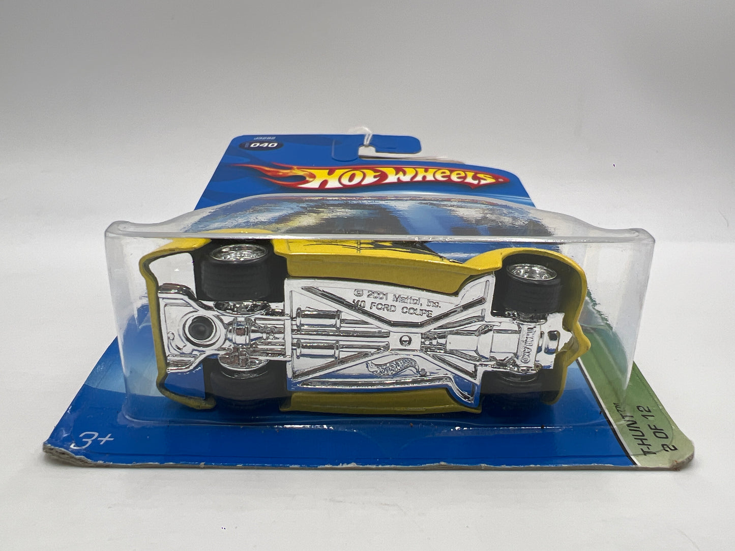 2006 Hot Wheels T-Hunt Series #40 40 Ford Coupe Yellow/Black W/Real Riders