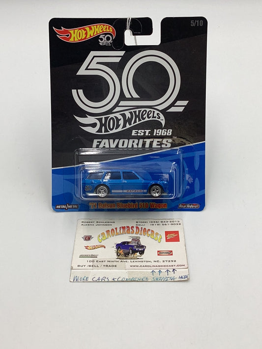 Hot Wheels 50th Favorites ‘71 Datsun Bluebird 510 Wagon 258A