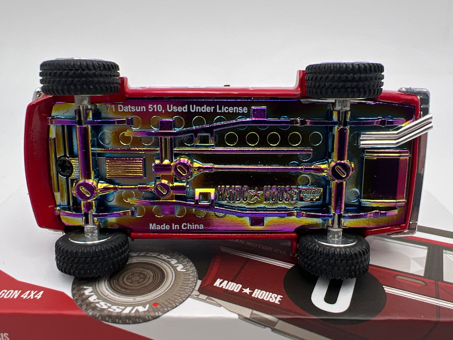 Mini GT x Kaido House #054 Datsun 510 Wagon 4x4 Red