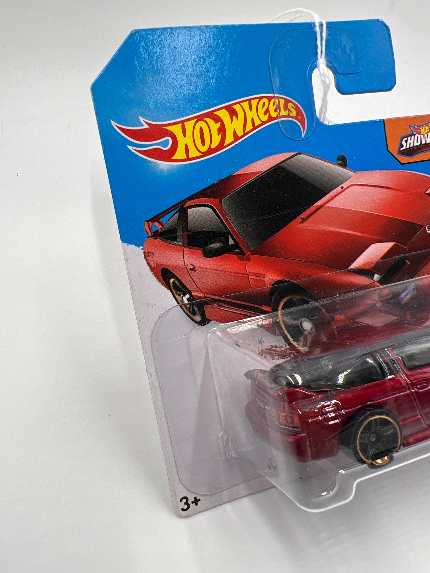 2015 Hot Wheels #205 96 Nissan 180SX Type X Red Short Card 83B