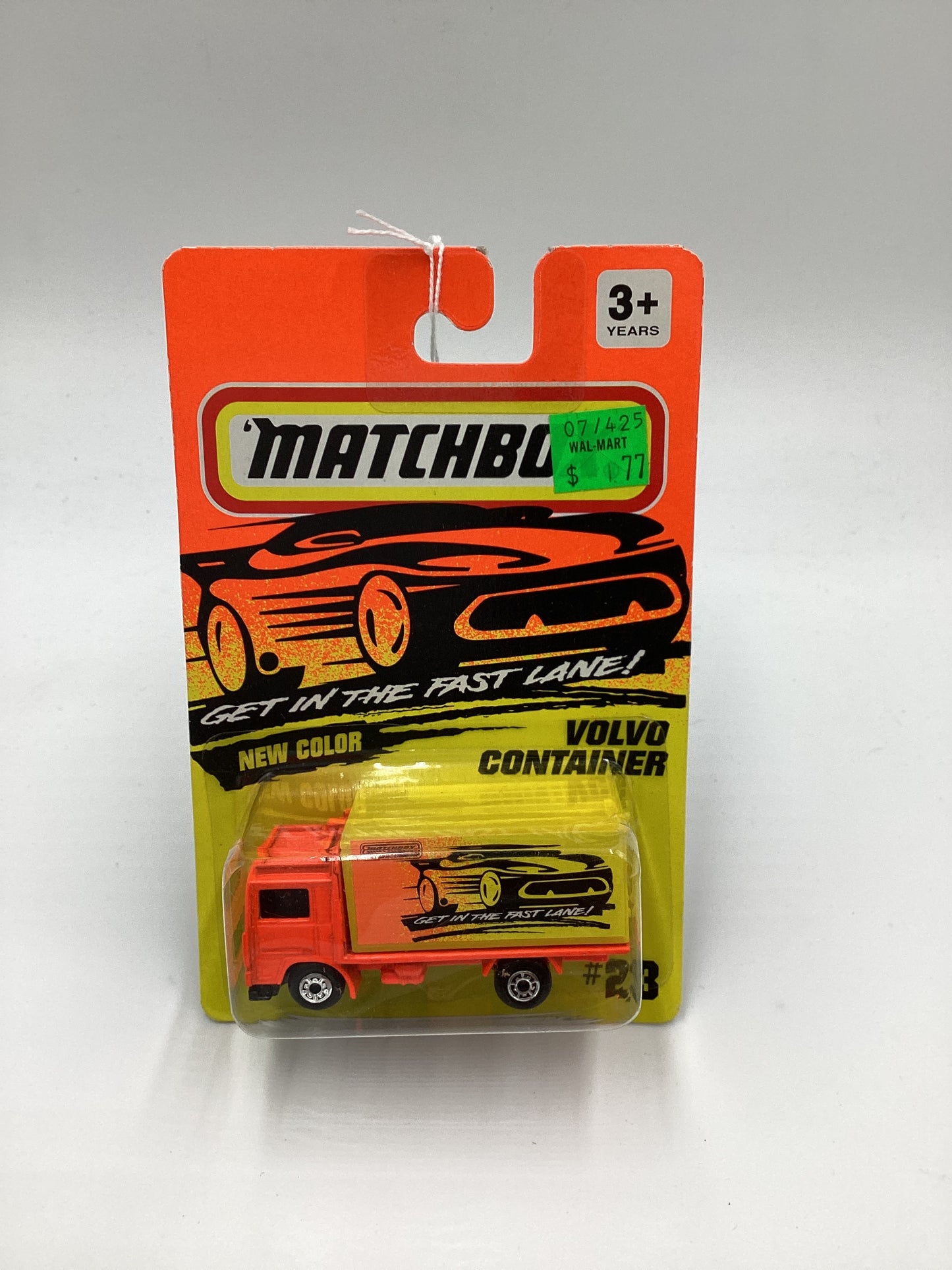 Matchbox Get In The Fast Lane #23  Volvo Container Orange 210B