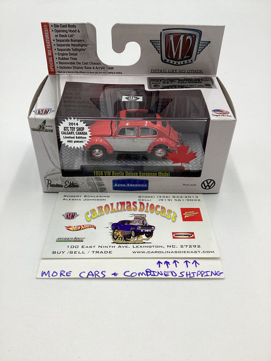 M2 Machines 2014 ATC Toy Shop Exclusive Premium Edition 1/492 1956 VW Beetle Deluxe European Model with protector