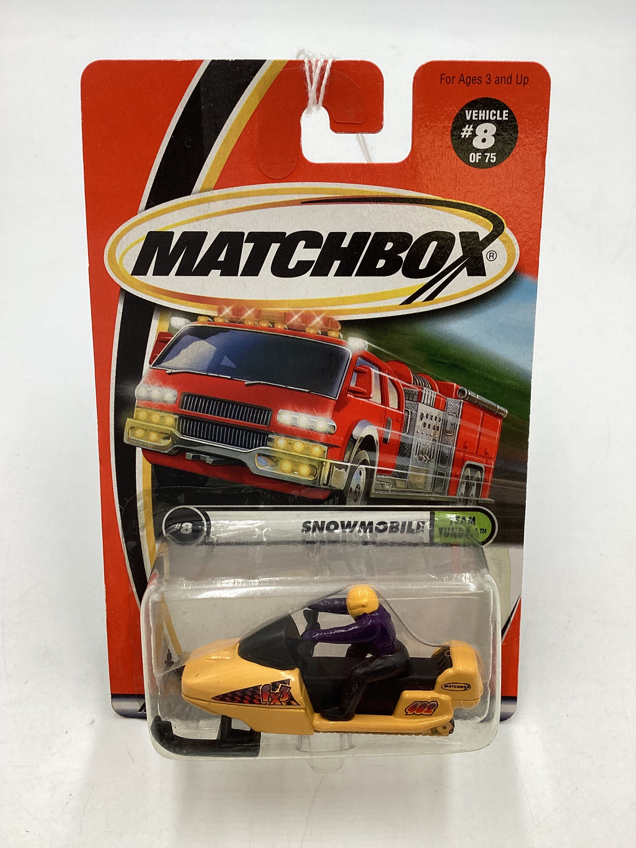 Matchbox #8 Team Tundra Snowmobile Yellow 207E – carolinasdiecast