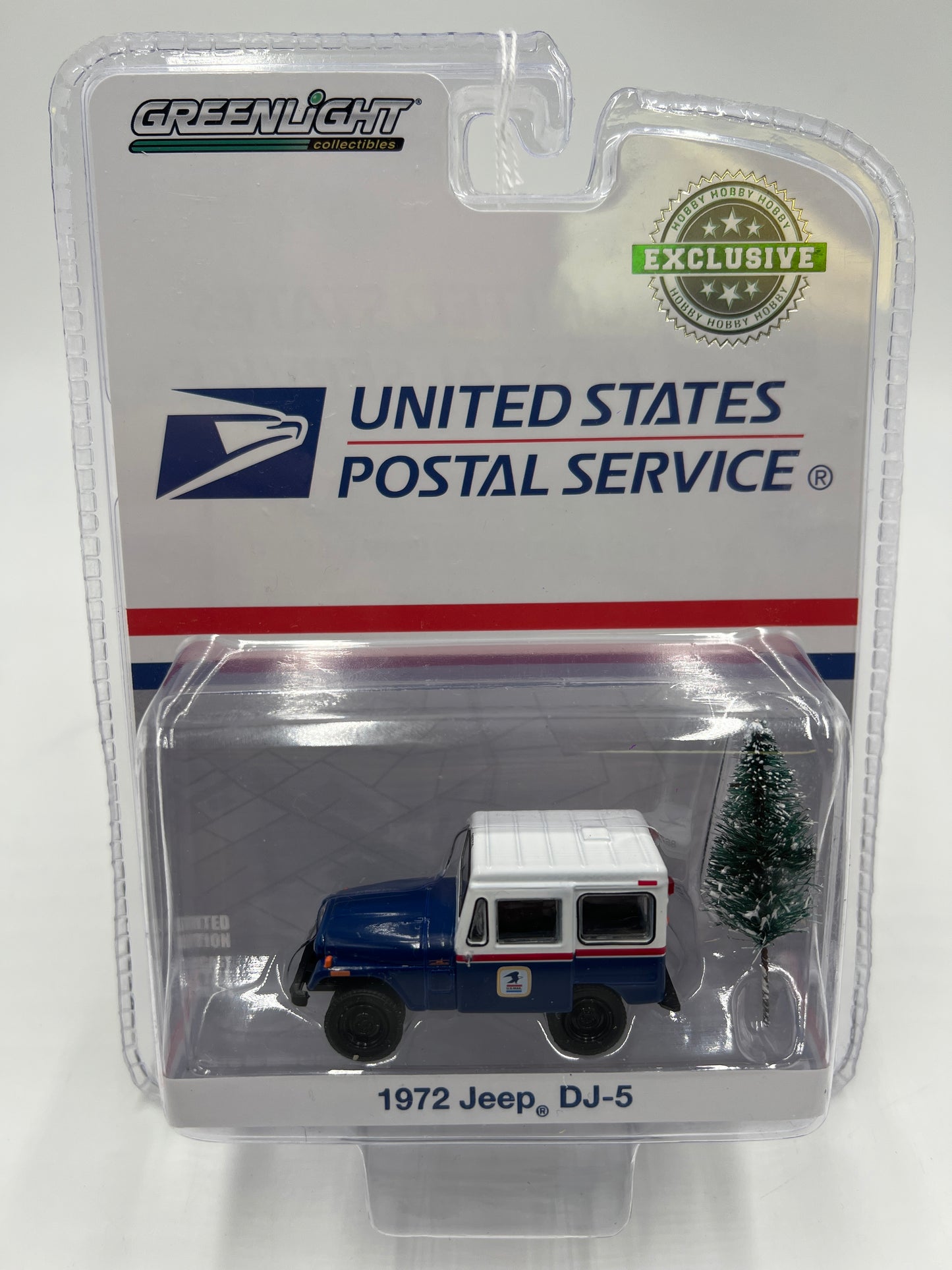 Greenlight Hobby Exclusive United States Postal Service 1972 Jeep DJ-5 200C