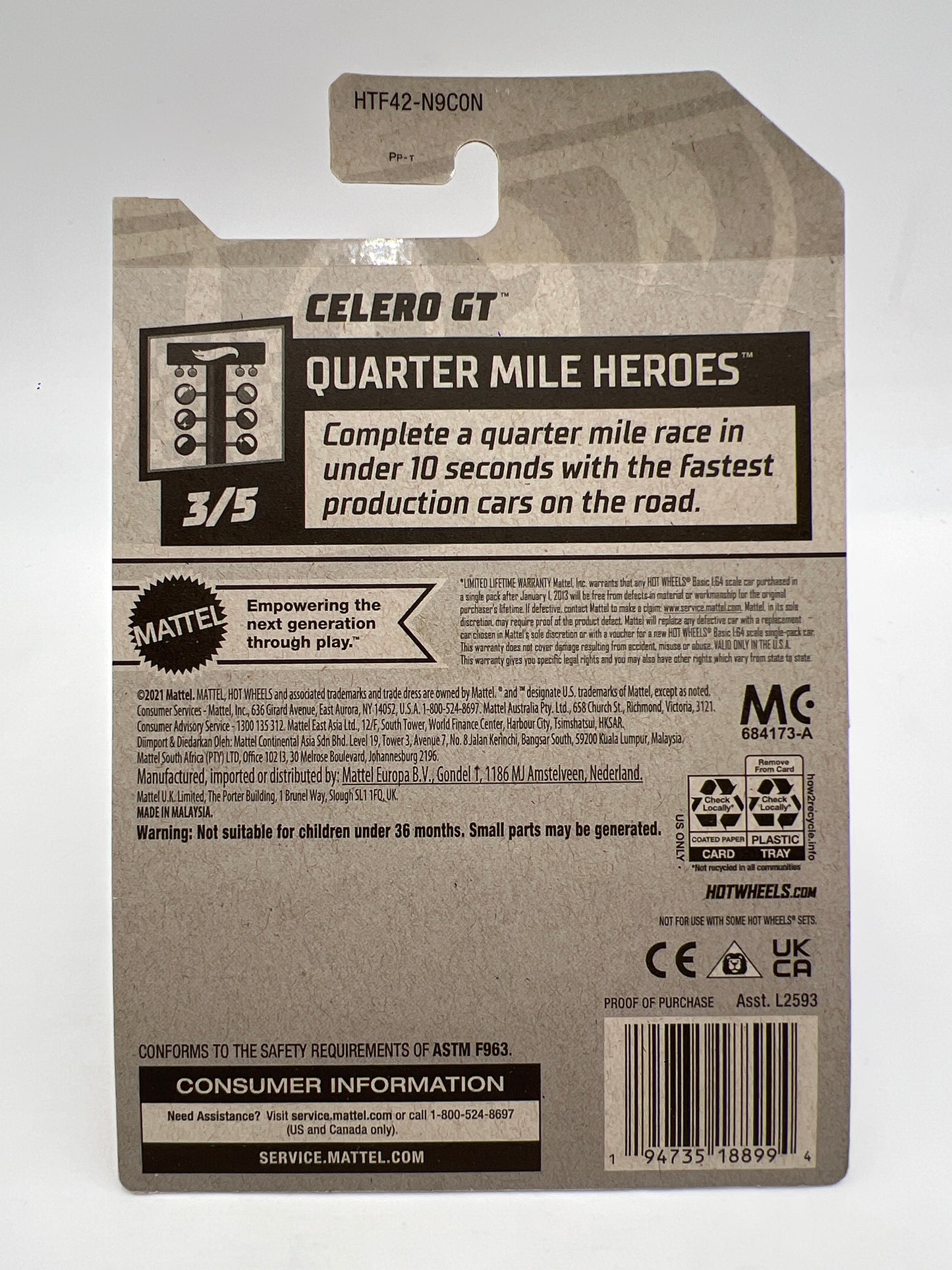 2024 Hot Wheels Super Treasure Hunt #231 Celero GT Purple W/Protector 2