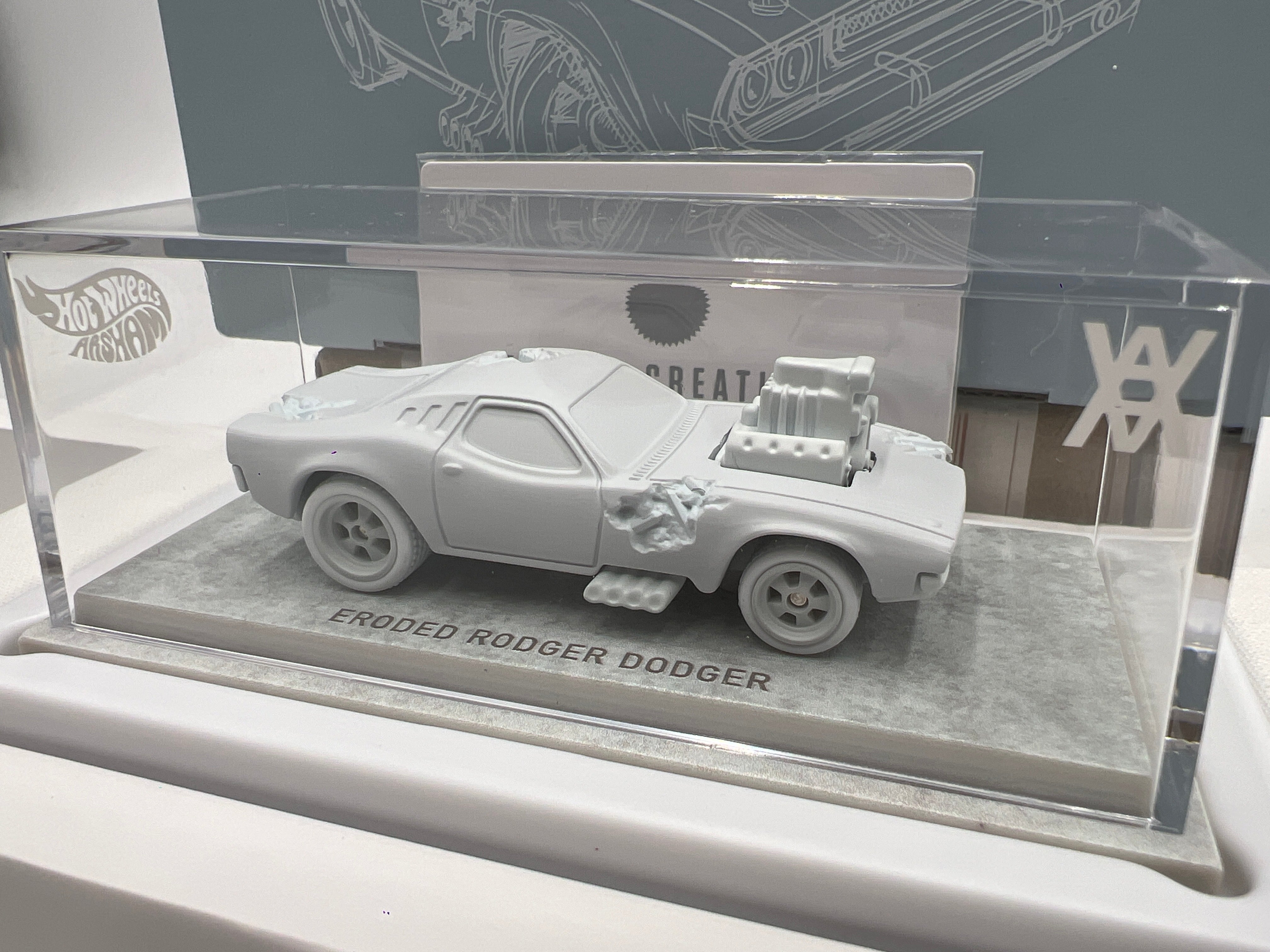 Mattel Creations Hot Wheels x Daniel Arsham Eroded Rodger Dodger