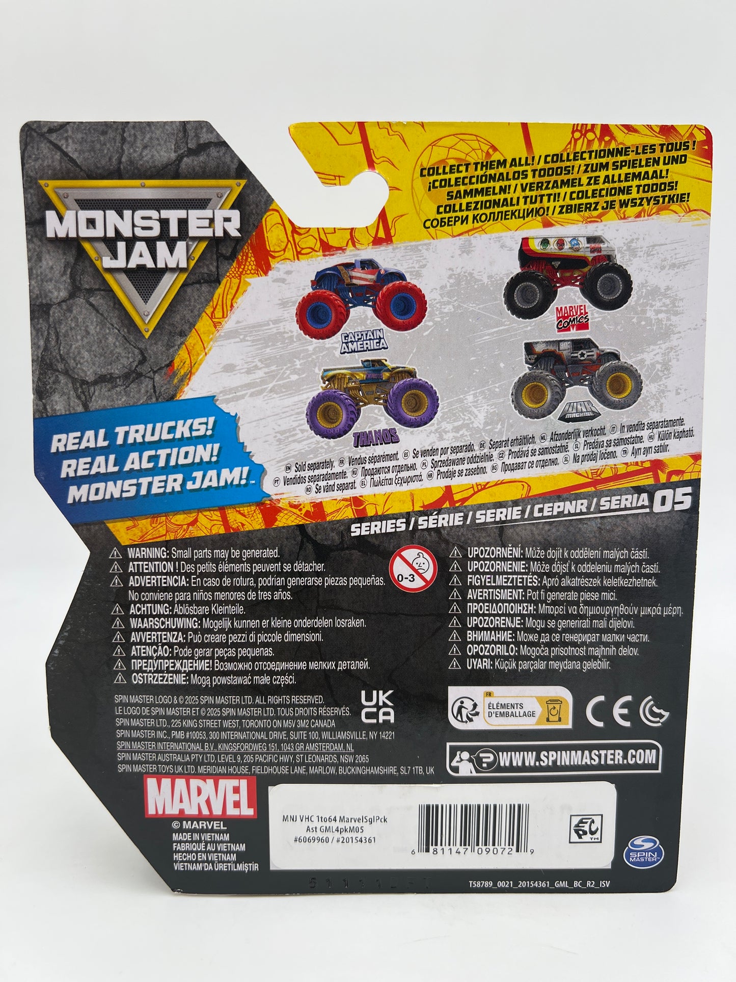 Monster Jam Series 5 Marvel Comics