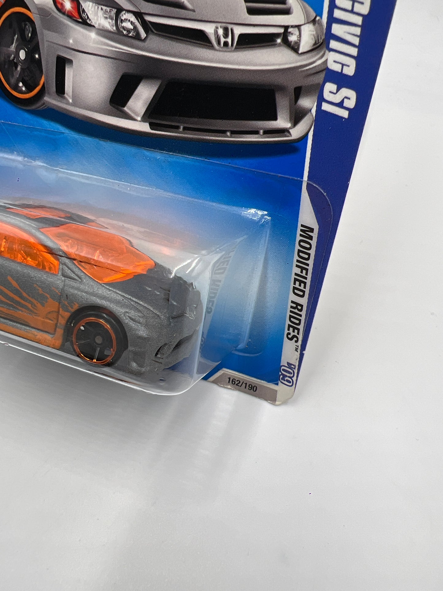 2009 Hot Wheels Modified Rides #162 Honda Civic Si Gray Card Not Perfect SR