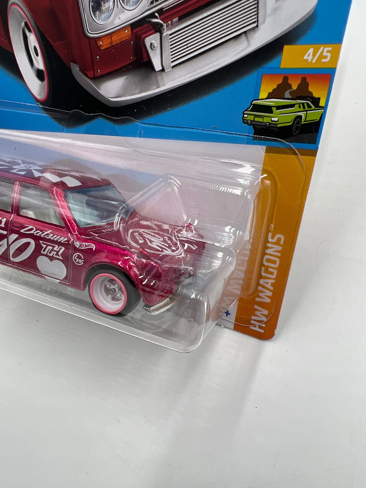 2023 Hot Wheels #235 Super Treasure Hunt Datsun Bluebird Wagon W/Protector