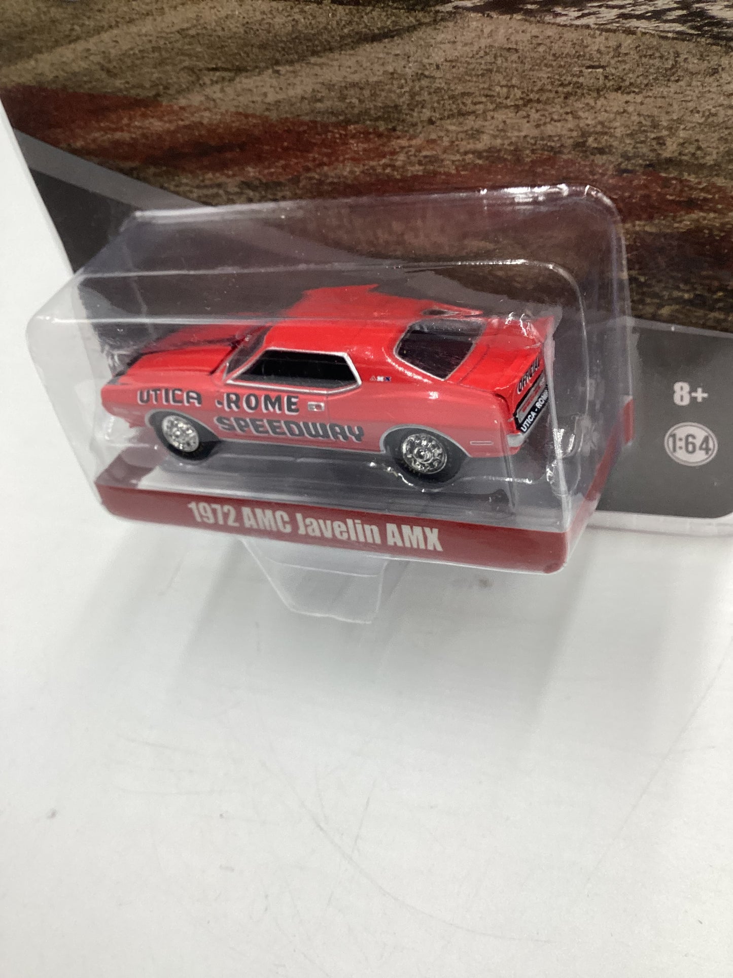 Greenlight GL Hobby Exclusive Utica Rome Speedway 1972 AMC Javelin AMX Red 178A