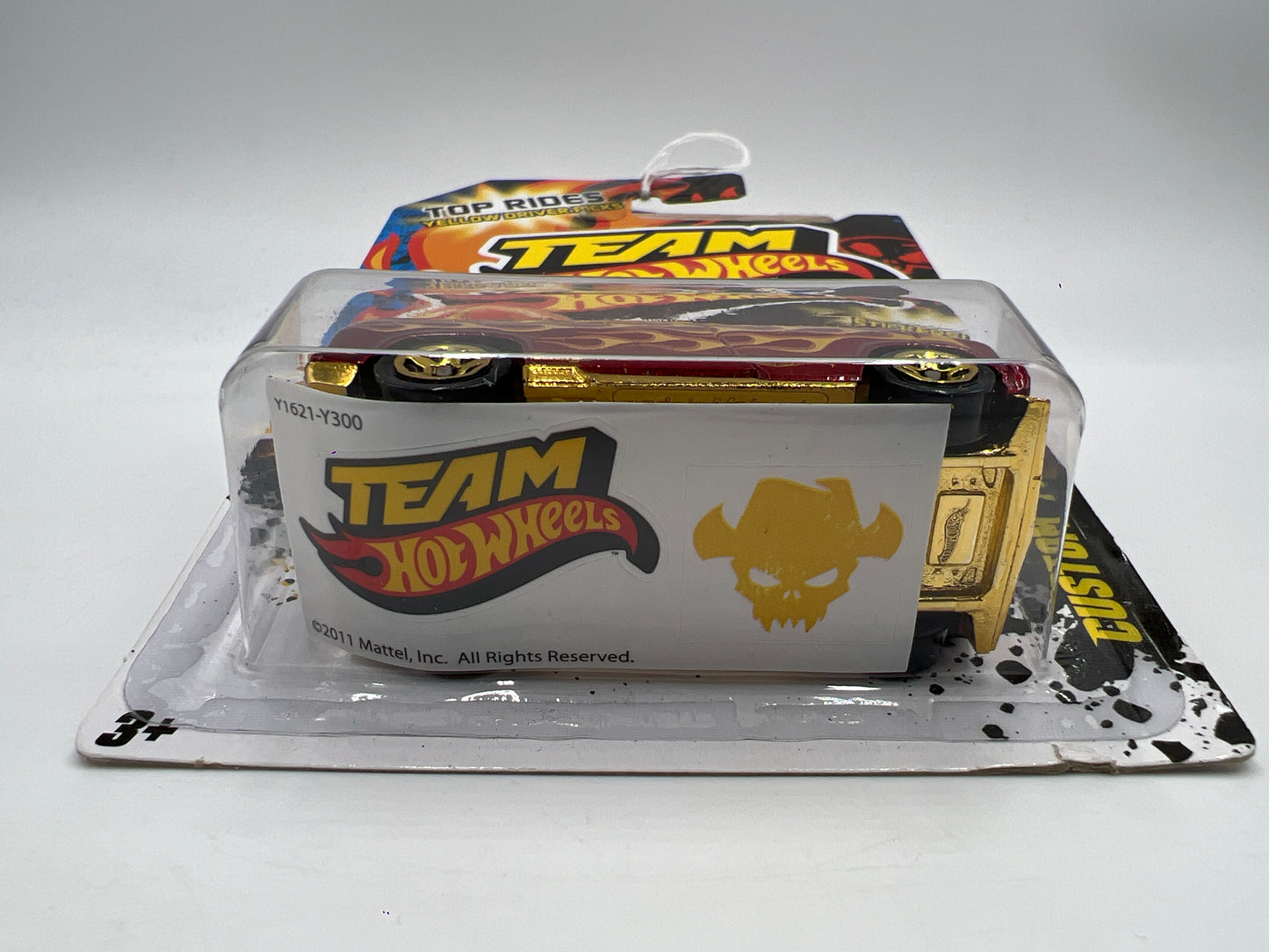 2012 Team Hot Wheels Top Rides Yellow Driver Picks Custom 77 Dodge Van Red 153A