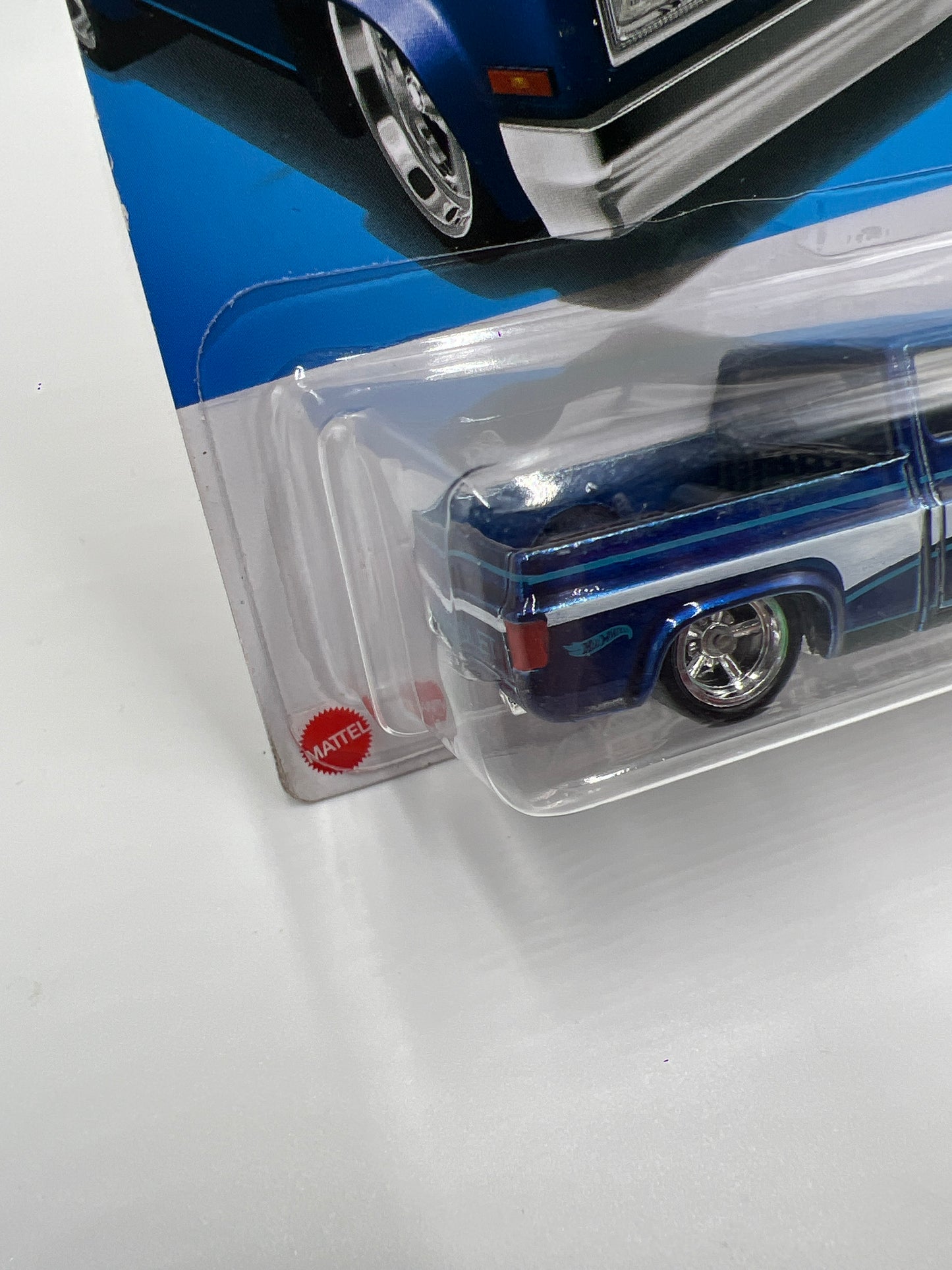 2024 Hot Wheels International Super Treasure Hunt #249 83 Chevy Silverado Blue W/Protector