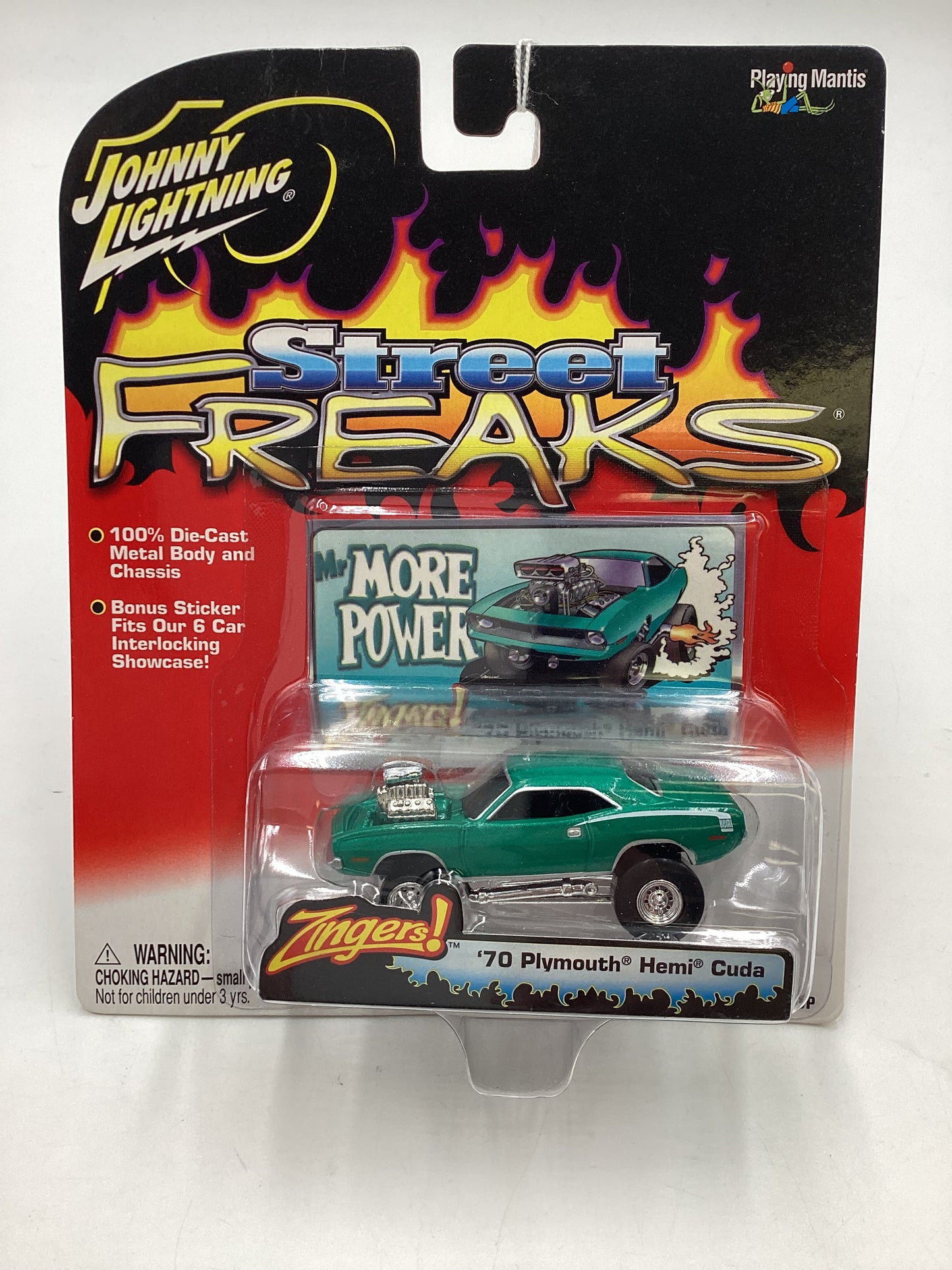 Johnny lightning Street freaks zingers *Vein on back* 70 Plymouth Hemi Cuda 190E