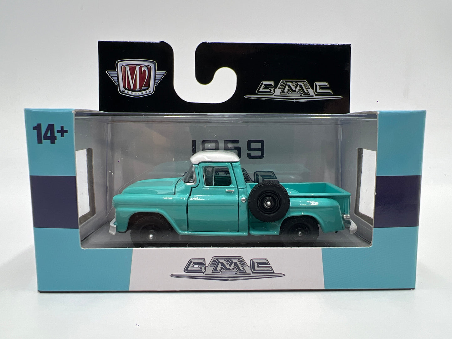 M2 Machines 1959 GMC Fleet Option 4x4 Light Blue R104