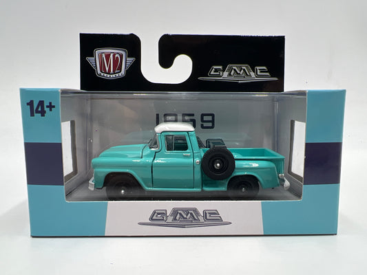 M2 Machines 1959 GMC Fleet Option 4x4 Light Blue R104