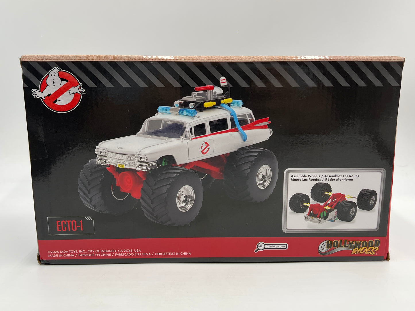Jada 1/24 Scale Ghostbusters Ecto-1 Monster Truck Version White