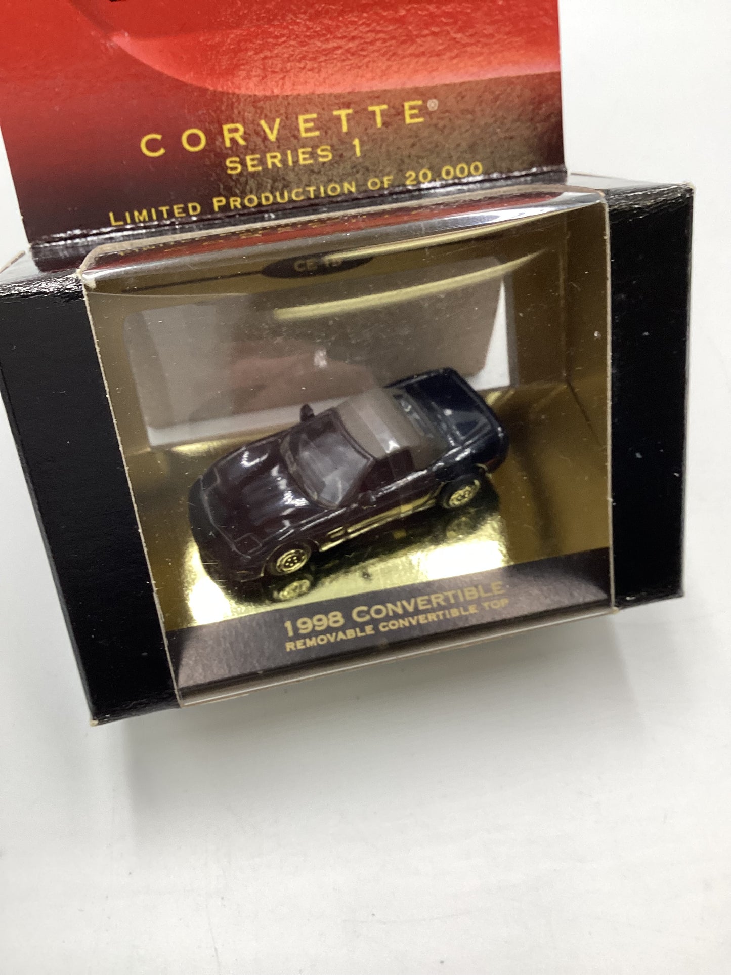 Micro Machines Collectors Edition Corvette Series 1 1998 Convertible Black 1/20000 SR CE 15