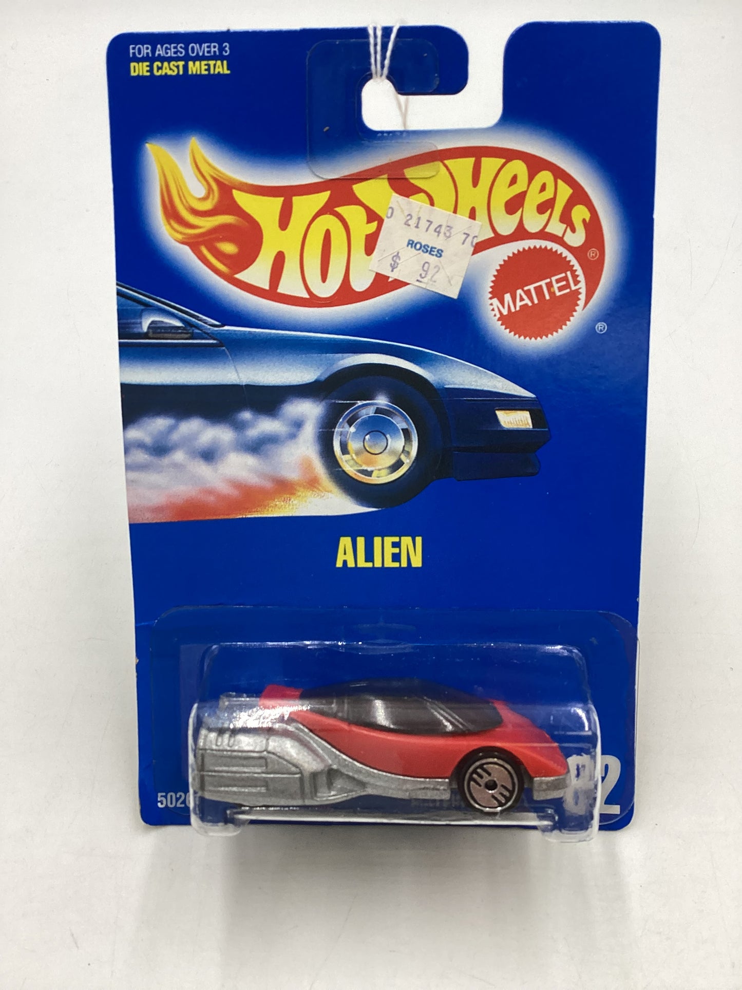 Hot Wheels Blue Card Collector No. 62 Alien Red UH Chrome Wheels 239H