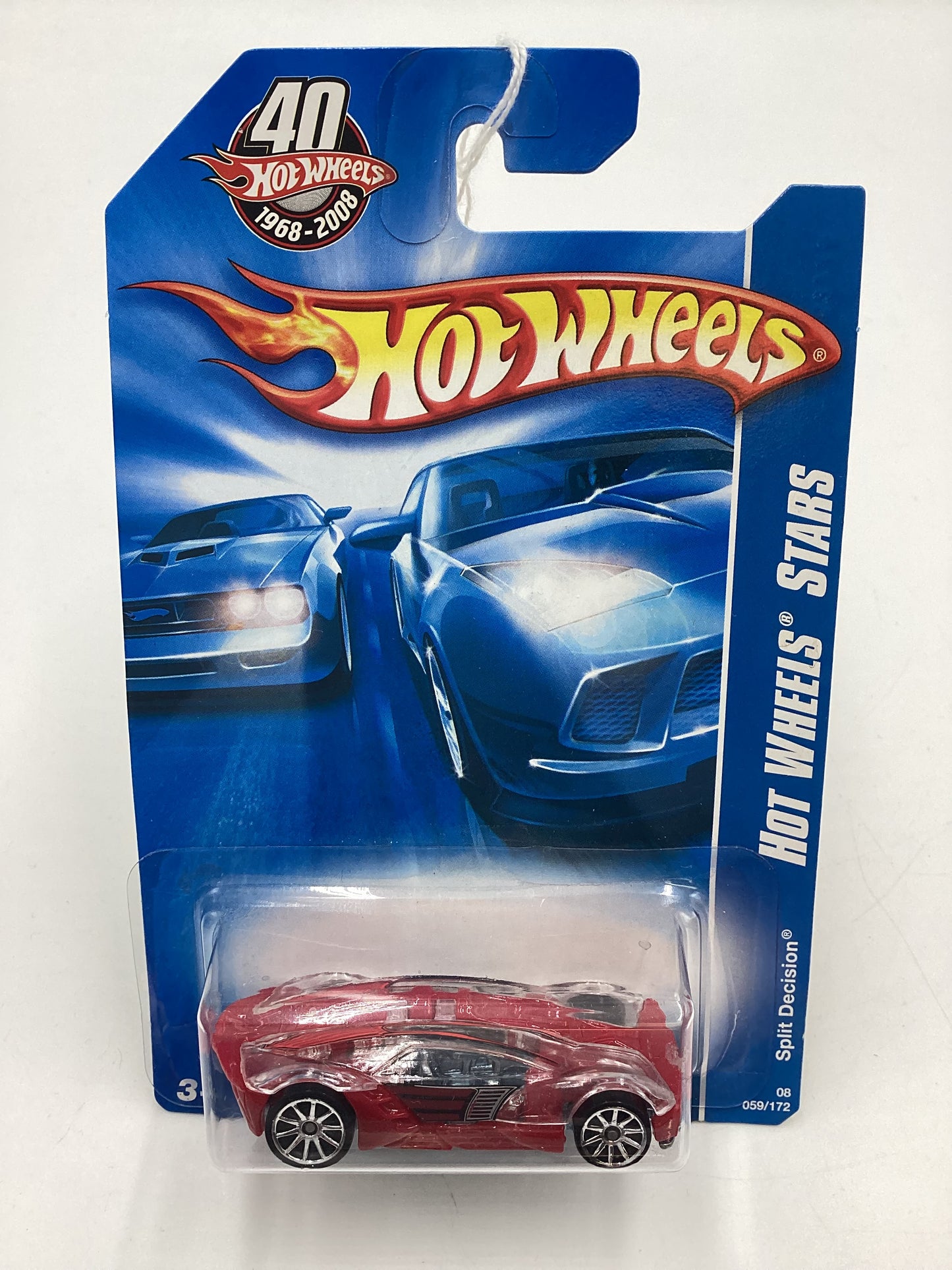 2008 Hot Wheels Stars #59 Split Decision Red International Card