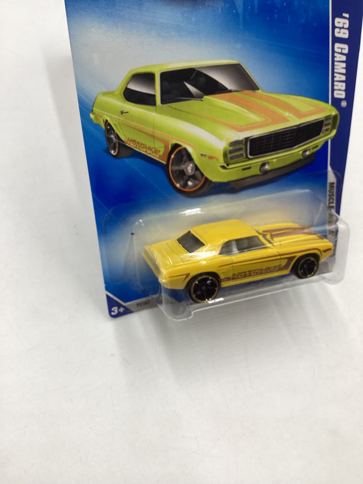 2009 Hot wheels #77 Yellow 69 Camaro Walmart Exclusive 238B