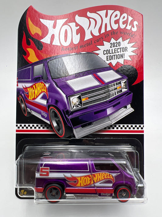 2020 Hot Wheels RLC Mail In #5 Custom 77 Dodge Van Purple W/Protector