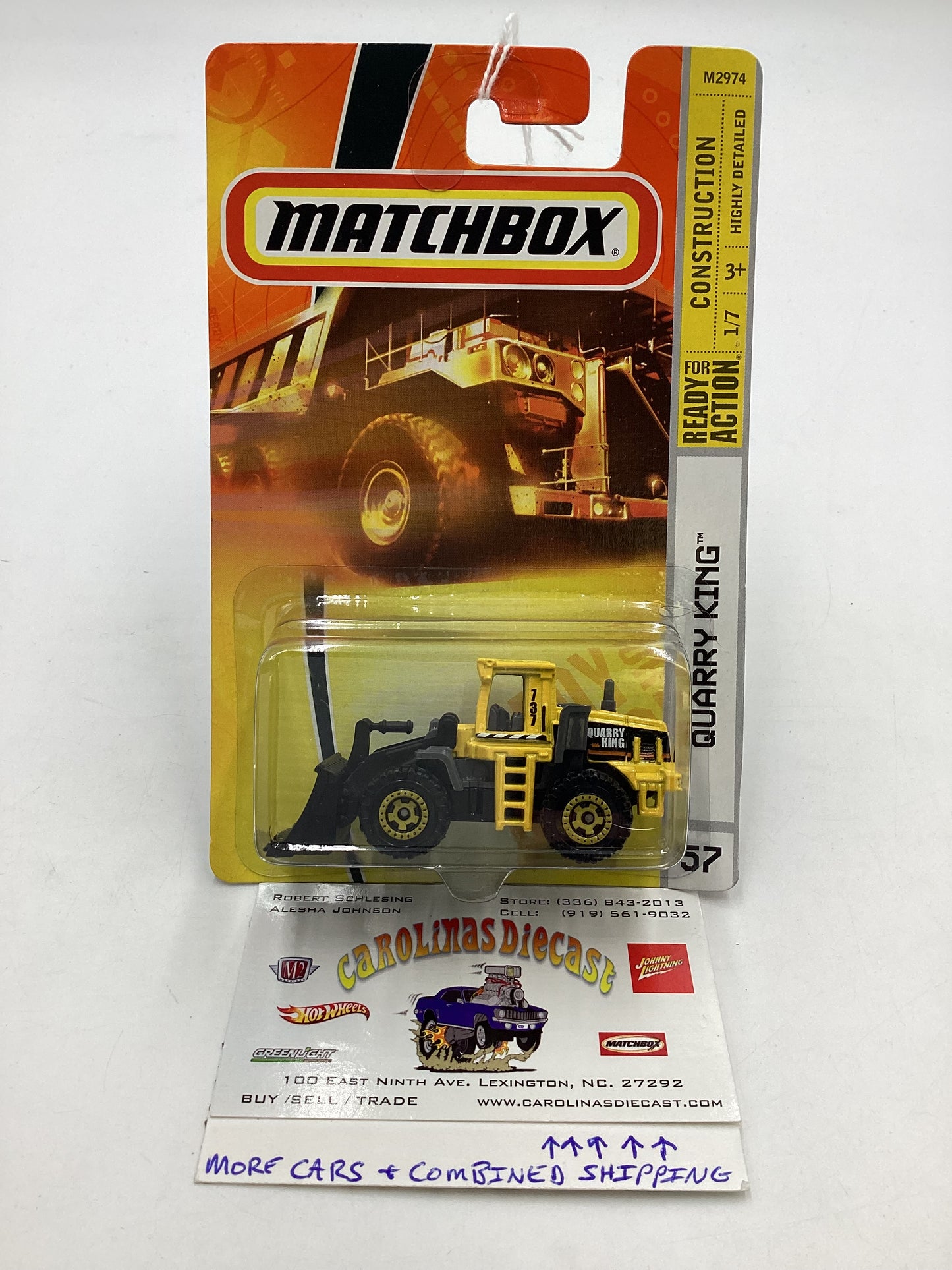 Matchbox Construction #57 Quarry King Yellow 206F