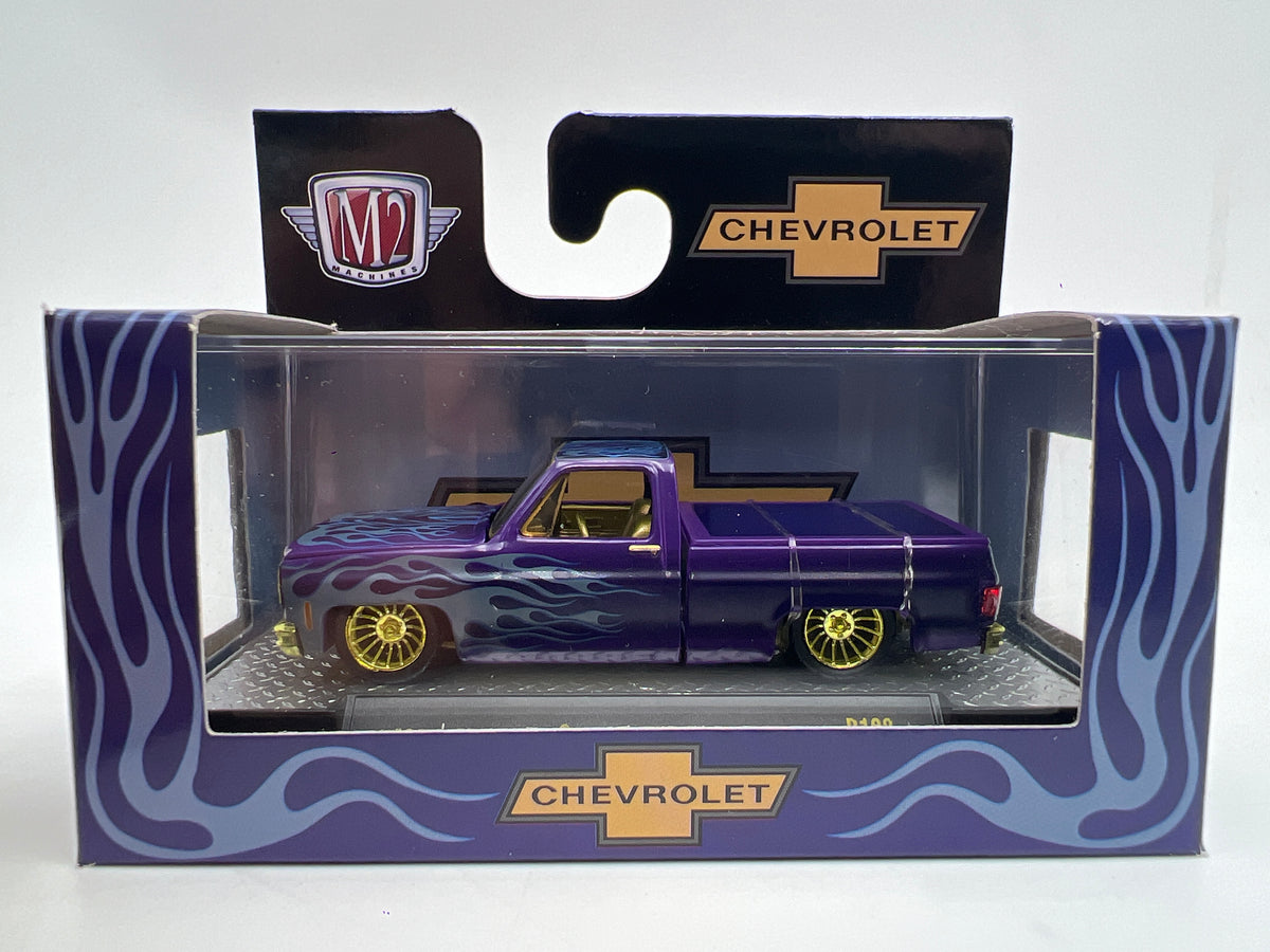 M2 Machines R108 CHASE 1973 Chevrolet Cheyenne Super 10 Purple