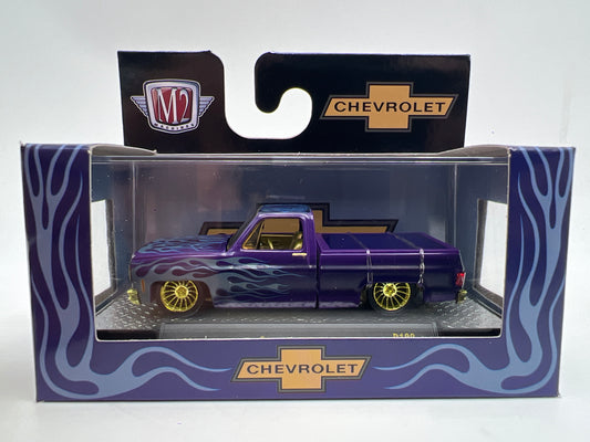 M2 Machines R108 CHASE 1973 Chevrolet Cheyenne Super 10 Purple