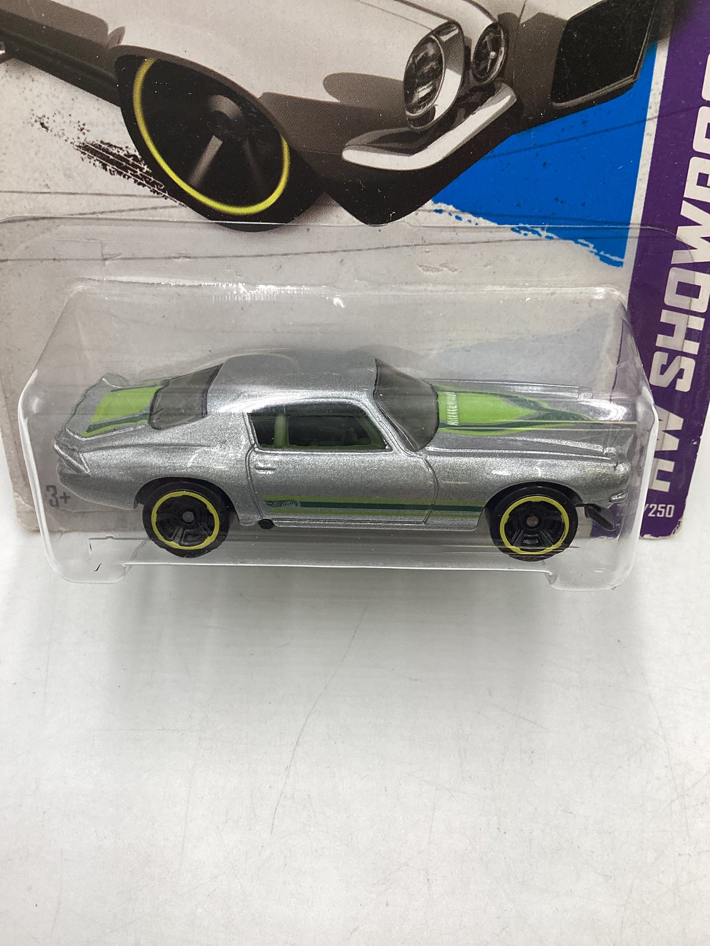 2013 Hot Wheels #221 70 Camaro Silver Toys R Us Exclusive