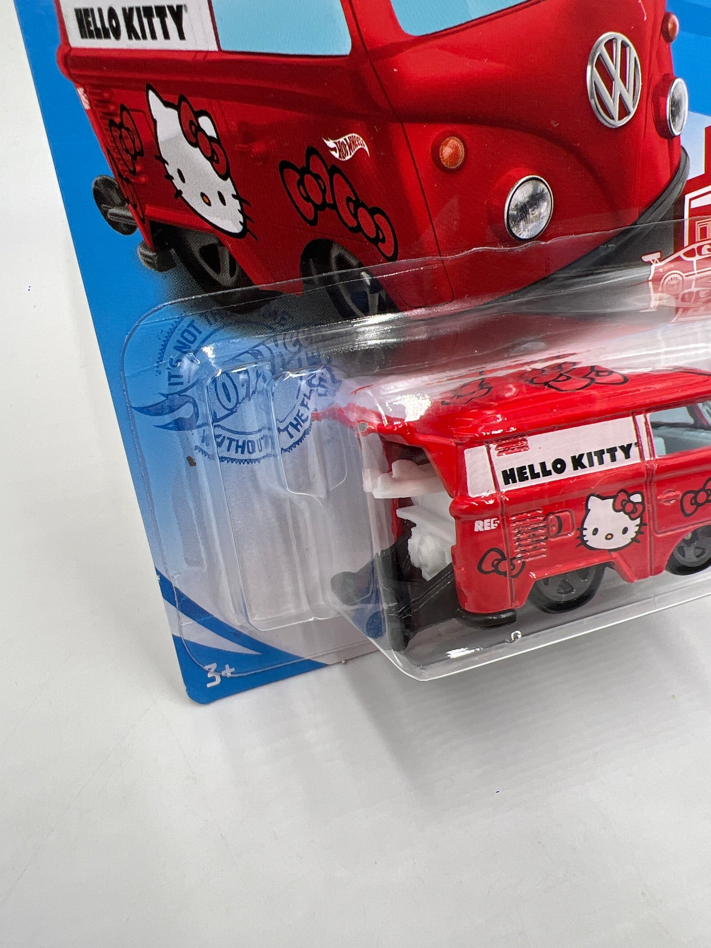2021 Hot Wheels Target Exclusive Red Edition #38 Kool Kombi Hello Kitty Red W/Protector 1