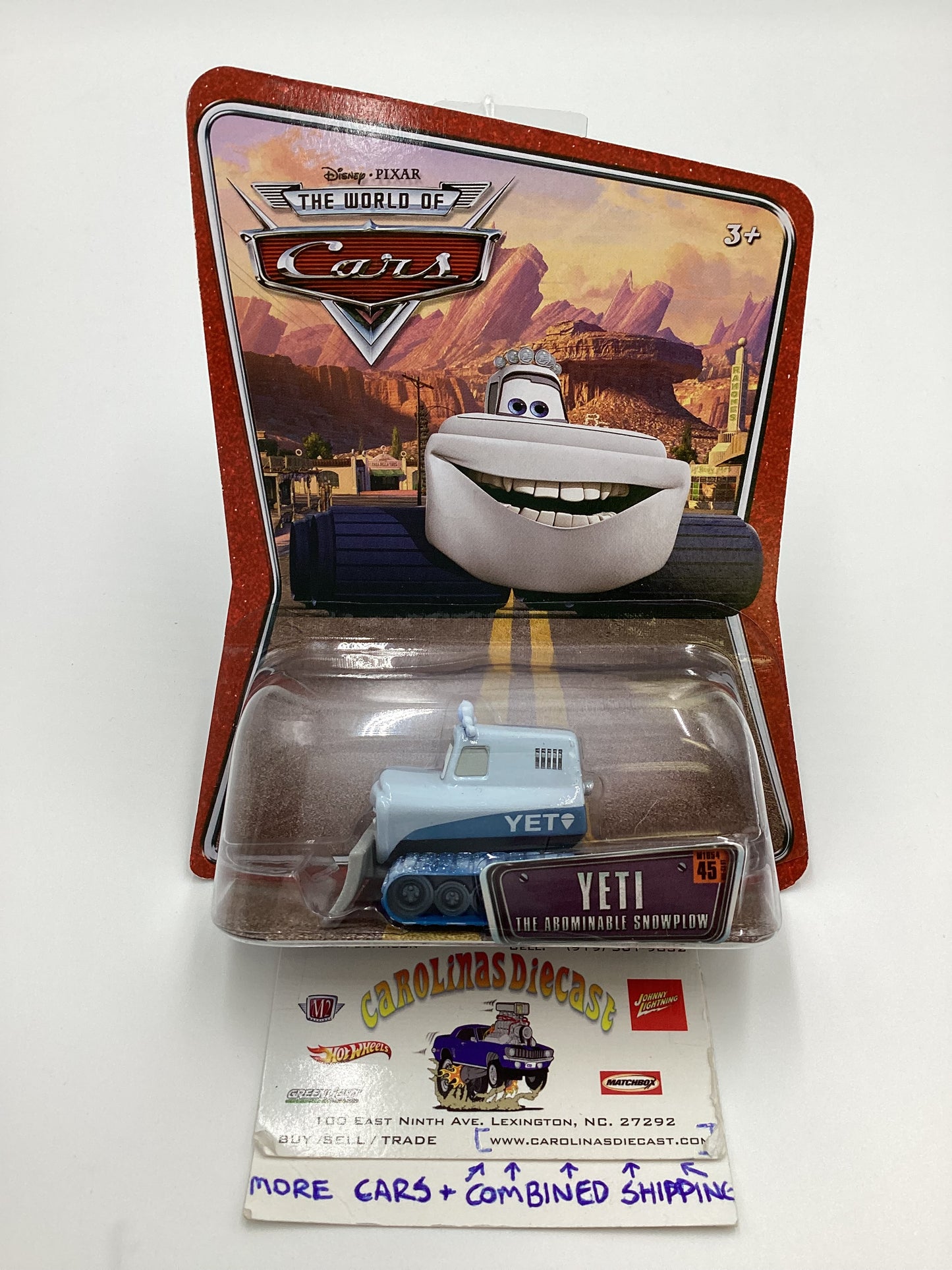 Disney Pixar The World of Cars #45 Yeti The Abominable Snowplow 142A