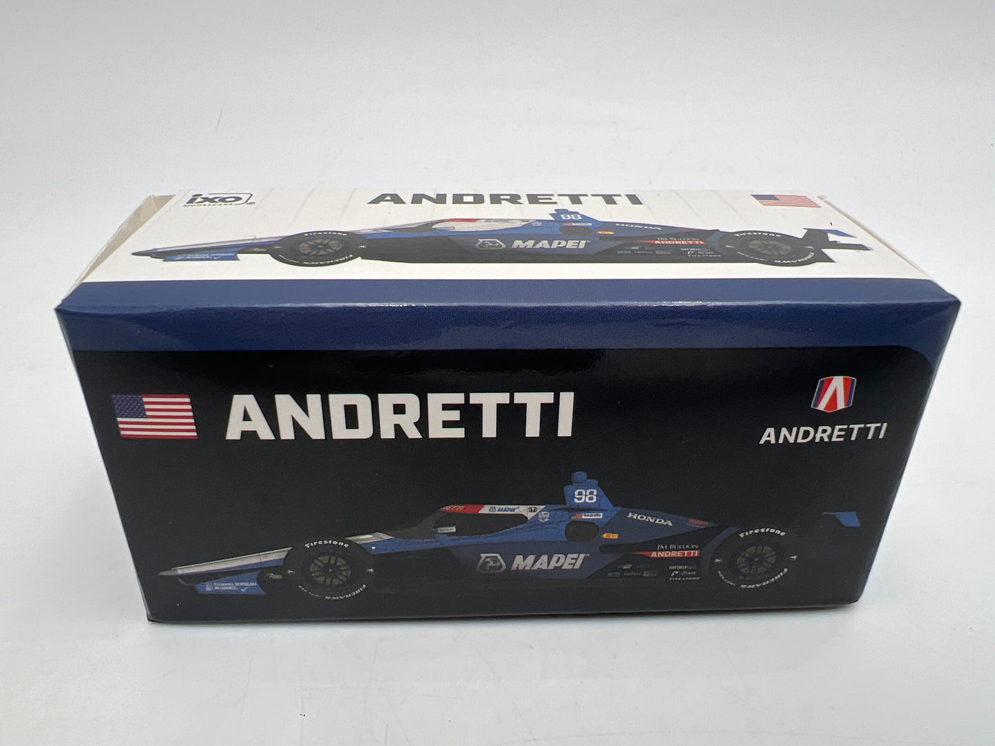 IXO Models 1/64 NTT Indycar Series Marco Andretti #98 Mapei