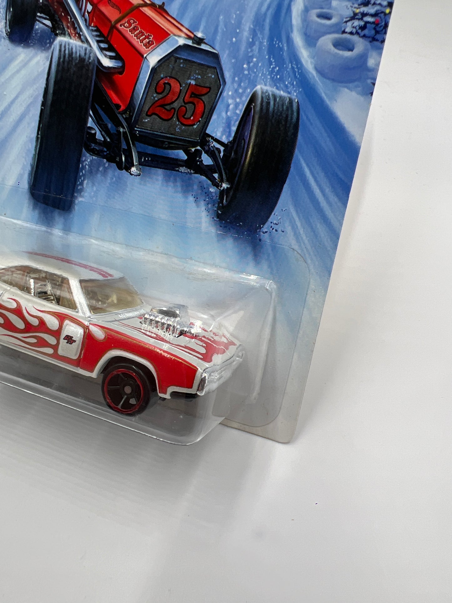 2014 Hot Wheels Holiday Hot Rods #4 70 Dodge Charger R/T White/Red
