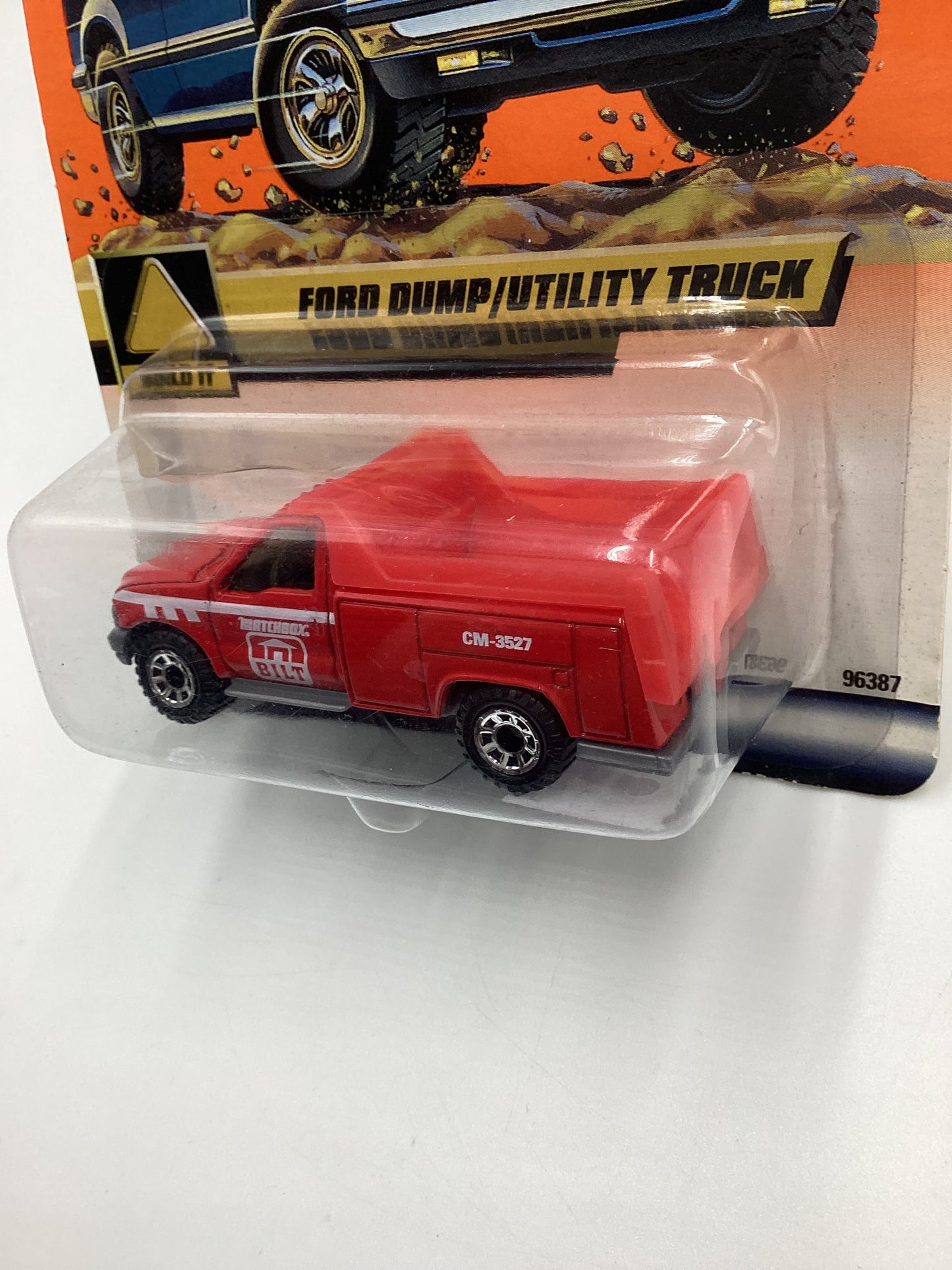 2000 Matchbox #91 Ford Dump/ Utility Truck Red 210C