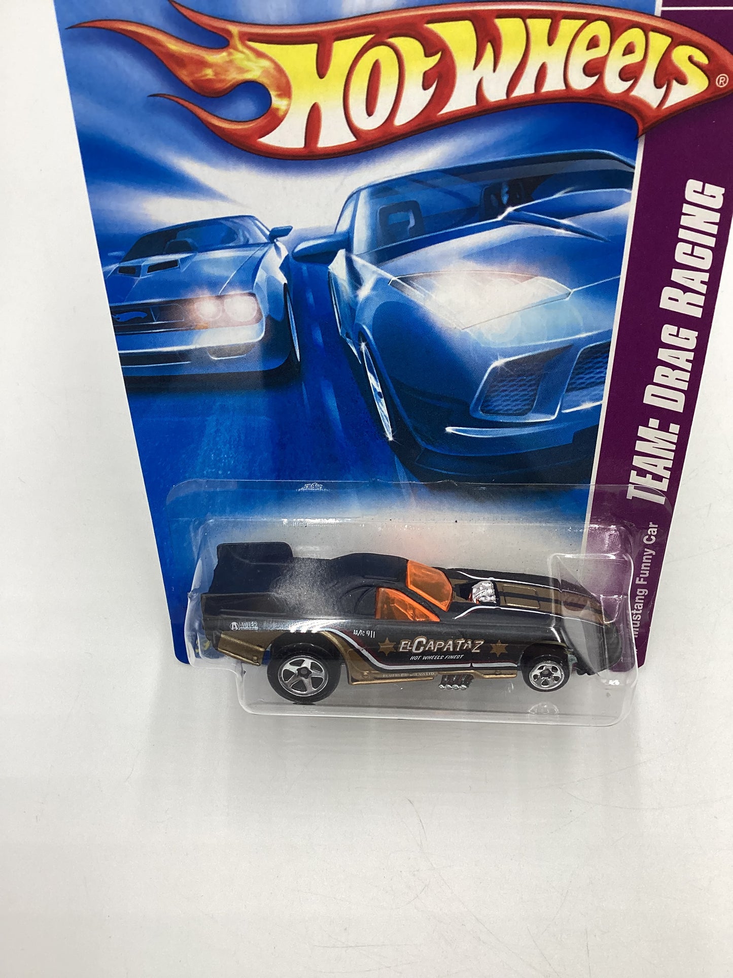 2008 Hot Wheels HW Team: Drag Racing #157 Mustang Funny Car Matte Black 35F